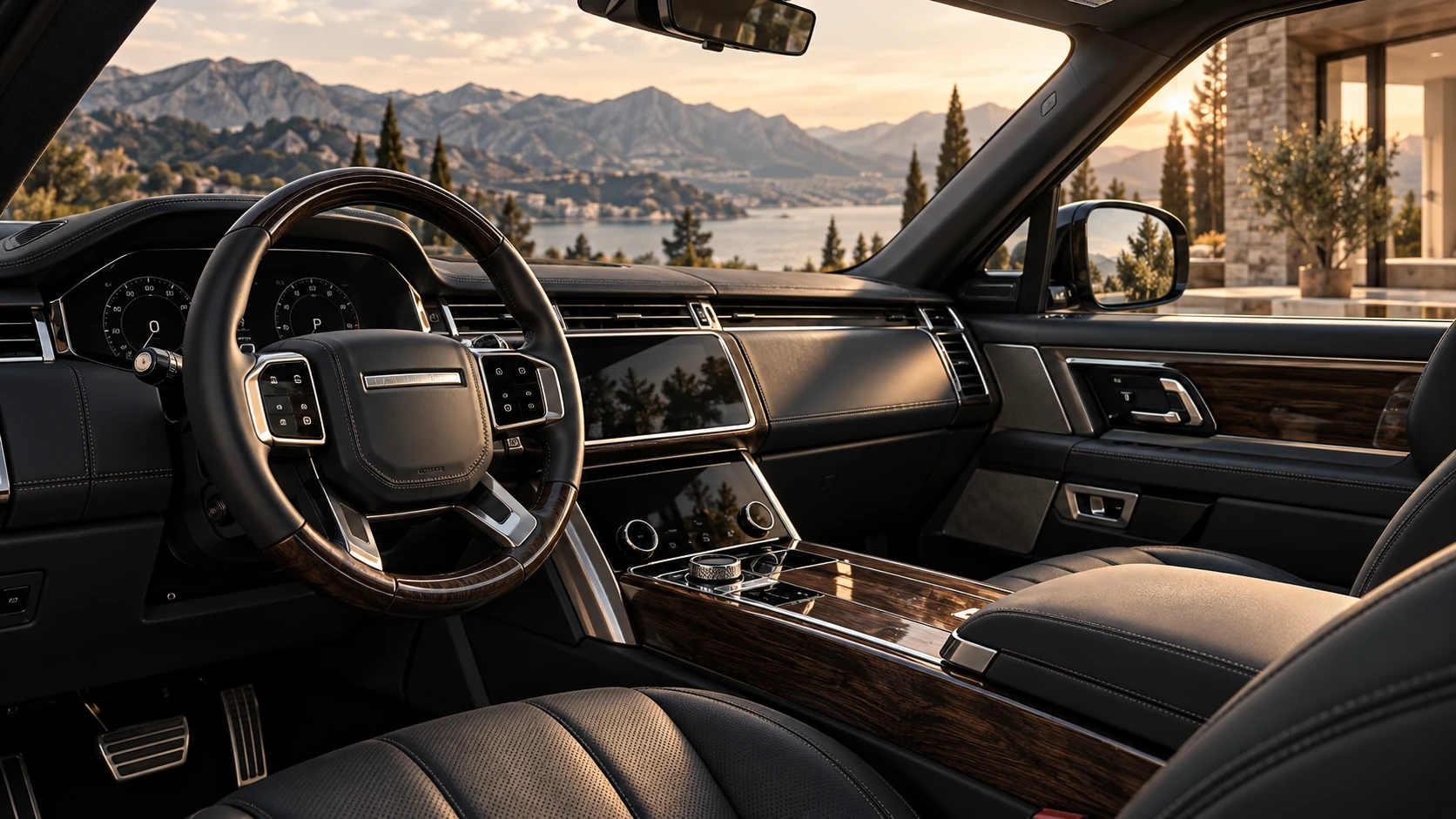 Кожаный салон Range Rover